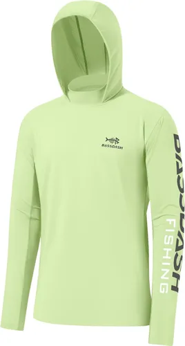 Vista 29 de BASSDASH UPF 50+ - Sudadera con capucha para hombre, protección solar UV, manga larga, rendimiento