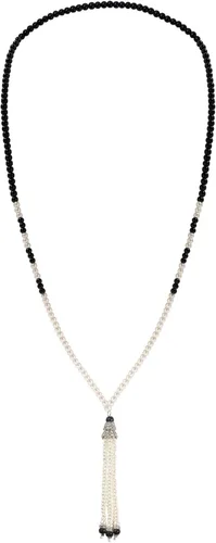 BABEYOND - Collar de perlas sintéticas estilo art deco de la década de 1920, collar de perlas largas para fiesta de disfraces de estilo Gatsby