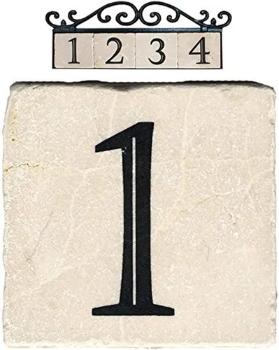 Vista 15 de NACH - Azulejo de mármol para dirección/número de casa., 0, Beige