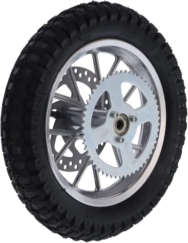 Vista 7 de Mini rueda trasera, neumático de llanta trasera de 12.5 x 2.75 pulgadas con conjunto de rodamiento de 0.472 in, rueda trasera para moto de cross