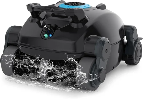 Limpiador robótico de piscina inalámbrico, trepador de paredes, liviano, batería de vida extendida, gran capacidad de 8L, avanzado motor dual, X1