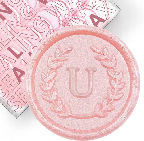 Vista 80 de 50 Calcomanías Adhesivas de Sello de Cera con Letra Q Rosa, Hechas a Mano, No Necesita Sello de Estampado, Despegar y Usar Calcomanías de Cera