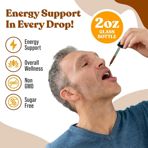 Vista 5 de Ginseng activo Panax rojo coreano con Ginsenósidos naturales - Solución líquida avanzada totalmente natural para una absorción 2 veces mayor - Apoya