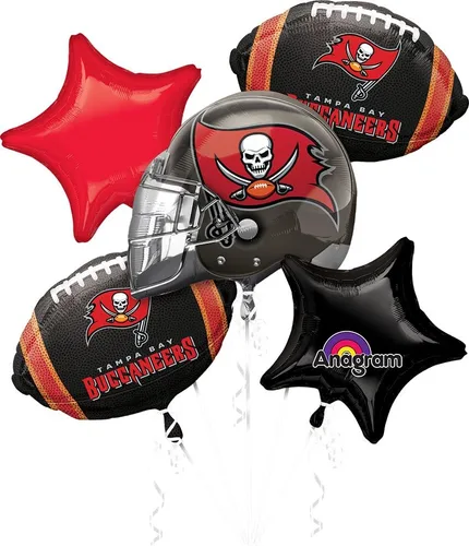 Vista 18 de Anagram New York Giants - Ramo de globos de fútbol americano de la NFL, 5 piezas