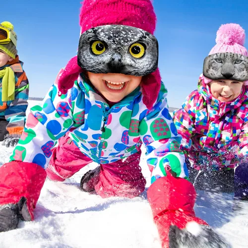 Vista 5 de Civaner 4 Piezas Funda para Gafas de Esquí y Snowboard, Funda para Gafas de Microfibra, Protección Contra Rayones y Polvo para Viajes