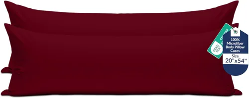 Vista 21 de Royale Linens Paquete de 2 fundas de almohada de tamaño estándar de 20 x 26 pulgadas, microfibra cepillada, fundas de almohada de cama, resistentes