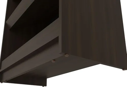 Vista 6 de Oatman Shoe Rack with Open Storage, Wengue