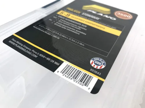 Vista 2 de Plano Cajas de aparejos, paquete de 4 unidades de 3500 cajas de utilidad Prolatch Stowaway para aparejos, almacenamiento de aparejos de pesca