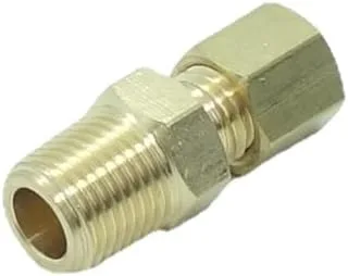 Vista 16 de 3 piezas de conexión de compresión de latón 1/2" OD del tubo x 1/2" OD conector de unión