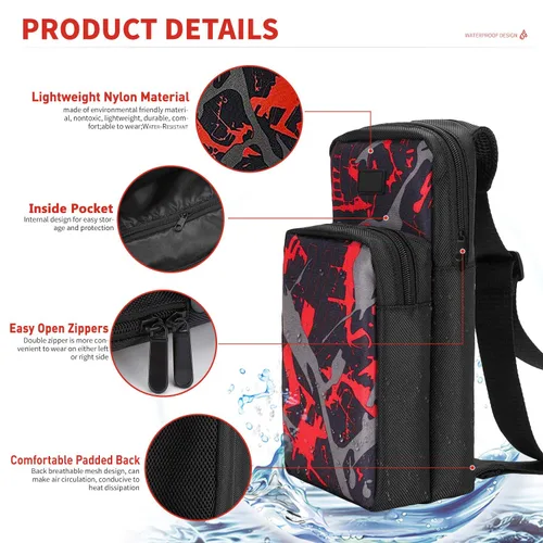 Vista 2 de INFURIDER Portable Travel Carrying Case for Nintendo Switch, Durable Shoulder Storage Bag Fashion Backpack for SwitchSwitch Lite Console Accessories