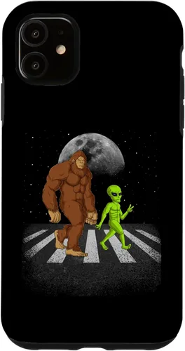 Vista 7 de iPhone 13 Pro Funny Bigfoot Alien Moon Sasquatch UFO Space Hombres Mujeres Niños Caso