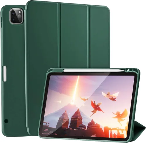 Vista 11 de SIWENGDE Funda para iPad Pro de 11 pulgadas de 4ª/3ª/2ª/2ª generación 2022/2021/2020 con soporte para lápiz