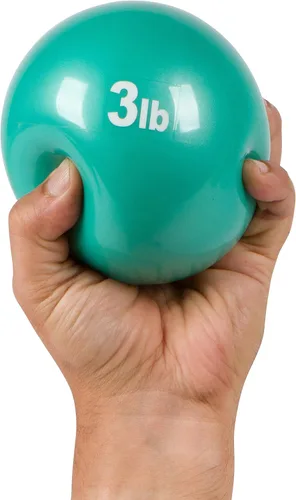 Trademark Innovations Pelota de ejercicio de tonificación ponderada - Juego de 2