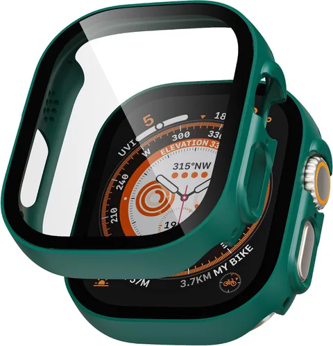 Vista 20 de Juego de 2 fundas de PC duro para Apple Watch SE 3 (2025) / SE2 / SE / Series 6/5/4, protector de pantalla de 40 mm, con protector de pantalla