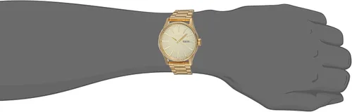 Vista 2 de Nixon Sentry SS A356 - Reloj de pulsera para hombre, 42 mm, acero inoxidable, resistente al agua 328 pies