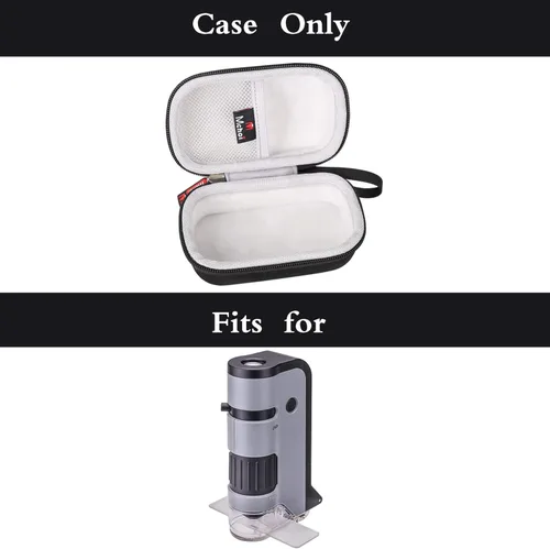 Vista 7 de Mchoi Carson MicroFlip - Funda rígida para microscopio de bolsillo con luz LED y UV, a prueba de golpes, impermeable, ligera, a prueba de polvo