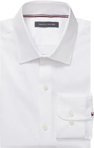 Vista 3 de Tommy Hilfiger Camisa de vestir para hombre Slim Fit Stretch Twill