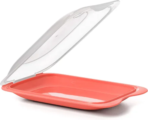 Vista 4 de TATAY Recipiente de carne fría para nevera 1 unidad mini almacenamiento de refrigerador tapa extraíble, apilable apto para microondas