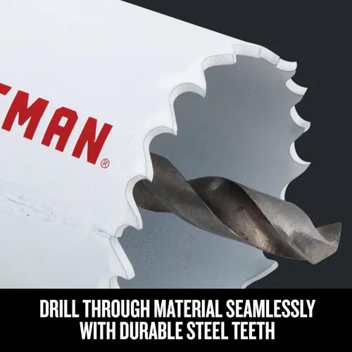 Vista 5 de CRAFTSMAN Kit de sierra perforadora, juego bimetálico, 7 piezas (CMAH1SET7)