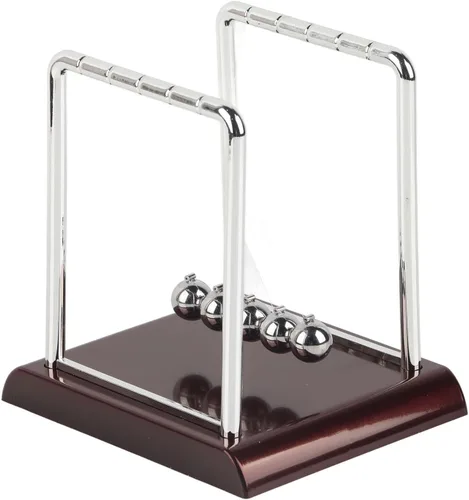 Zerodis Newton's Cradle Pendulum Ball Toy, Square Shape, Decorative Desk Ornament (Medium Square Pool Ball)