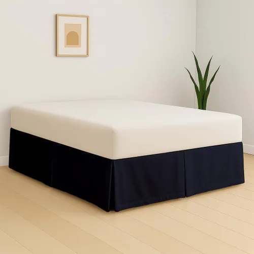 Vista 77 de eBeddy Linens 1 falda de cama de algodón egipcio de 800 hilos, tamaño individual de 39 x 75 a 14 pulgadas, caída y caída, fácil de lavar, resistente