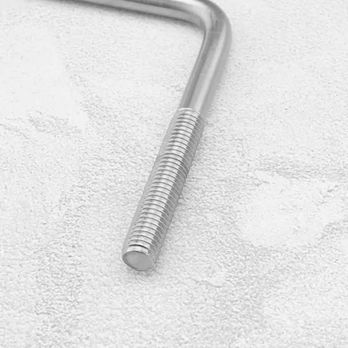 Vista 6 de Create idea 2 pernos cuadrados en U M10 rosca 3.937 in ancho interior 3.937 in longitud 304 acero inoxidable en forma de U perno de abrazadera