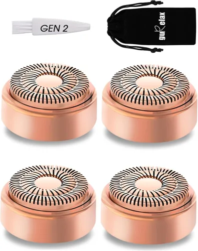 Vista 8 de Finishing Touch - Cabezales de repuesto impecables para dispositivo removedor de vello facial para mujer, cuchillas Gen 2, oro de 18 quilates