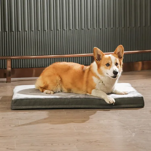 Vista 9 de Yaxa Basics Cama para perros con espuma viscoelástica de gel refrescante, soporte de alivio de presión para perros de hasta 90 libras, parte