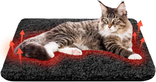 Almohadilla de Cama Autocalentable para Gatos, Tapete Calentador para Mascotas Autocalentable, Tapete de Cama Calentador para Gatos Ferales e