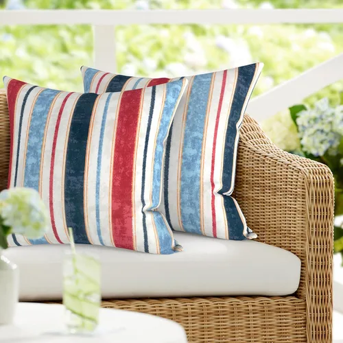 Vista 54 de DYTXIII Paquete de 2 almohadas lumbares impermeables para exteriores con rellenos, 12 x 20 pulgadas, almohada decorativa rectangular para patio