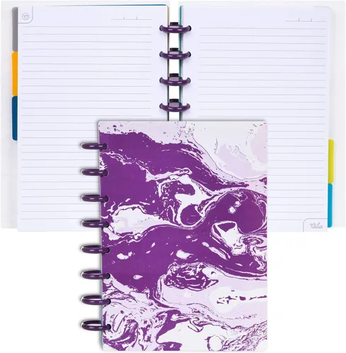 Vista 94 de Talia - Cuadernos de notas con tapas, planificador, personalizables, (Rosa de los 90, Junior (5.5 pulgadas x 8.5 pulgadas))