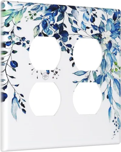 Vista 70 de Placa de Interruptor de Luz de Palanca Única Abstracta en Negro, Blanco y Gris, Cubierta de Tomacorriente, Placa de Pared Decorativa de Un