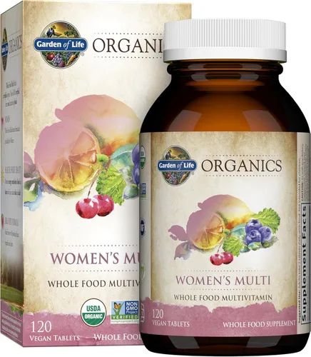 Multitabletas para mujeres orgánicas de Garden of Life., 658010117746, 120, 1, 1