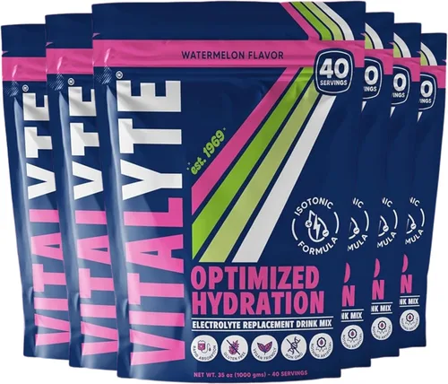 Vista 18 de Polvo para preparar bebida natural de electrolitos, libre de gluten, contenedor con 80 porciones, marca Vitalyte, cítrico (Cool Citrus)