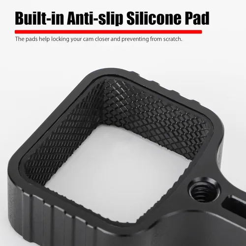 Vista 6 de Pocket3 Aluminum Adapter Mount for DJI Osmo Pocket 3 Camera Expansion Accessories 1/4'' Thread Connect Tripod Head Strap Bike Clamp Extension Rod