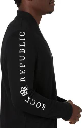 Vista 4 de Rock & Republic Chaqueta de felpa francesa con cremallera para hombre