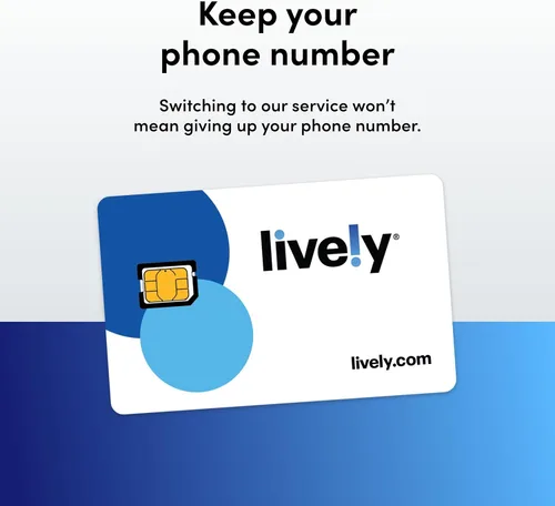 Vista 4 de Lively Kit SIM/e-SIM - Llamadas, mensajes de texto y datos ilimitados de 1 GB - Acceso a respuesta urgente y aplicación de cuidador - Mantén tu