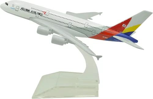 TANG DYNASTY (TM) 1:400 6.3 in Air Bus A380 Asiana Airlines Metal Avión Modelo Avión Modelo Avión Juguete Modelo
