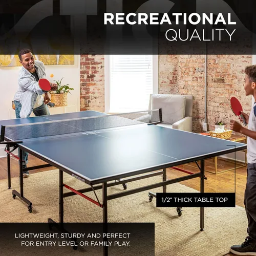 Vista 2 de STIGA Advantage Series Ping Pong Tables - 13, 15, 18, and 25mm Tabletops - Quickplay 10 Minute Assembly - Playback Mode - Recreational to Tournament