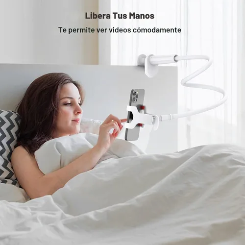 Vista 7 de Soporte para Teléfono Celular de Cuello de Cisne, Soporte Universal Flexible 360 para Teléfono, Soporte Perezoso con Abrazadera de Brazos Largos