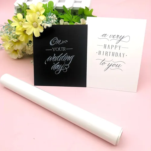 Vista 13 de Alinacutle Rollo de lámina reactiva de tóner láser de color morado claro, morado claro, lámina caliente de transferencia metálica para álbumes