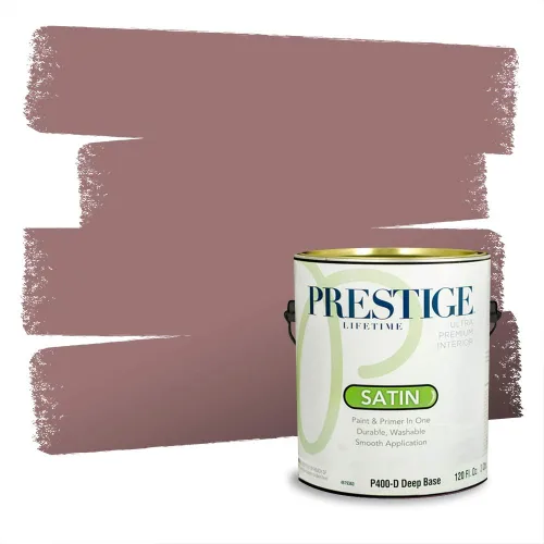 Vista 75 de Prestige Paints Pintura exterior e imprimación en uno, 1 galón, plano, coincidencia comparable de Valspar* Amber Rose*