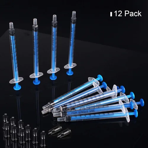 Vista 6 de Jeringa de 1ml sin aguja - 1 ml Jeringas pequeñas de plástico estériles empaquetadas individualmente con tapa para estudiantes de medicina