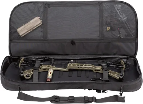 Vista 9 de SKB Combo de bolsa de tiro con arco y mochila con bolsillos exteriores para accesorios, resistente a la intemperie, se adapta a lazos de hasta 42