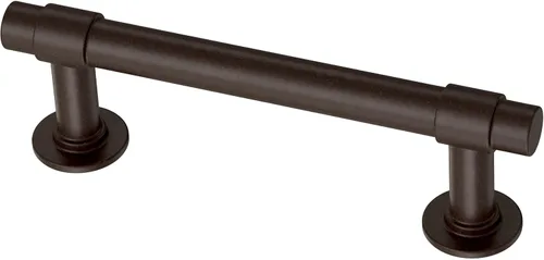 Vista 15 de Franklin Brass Francisco (paquete de 5) manijas de gabinete de 3 pulgadas con orificio central Herrajes de bronce champán para puertas de cocina