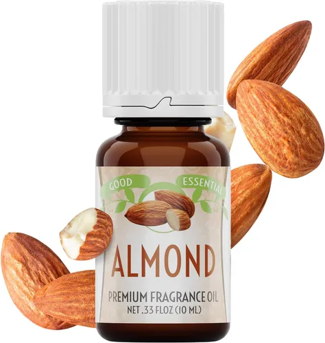 Vista 2 de Good Essential – Aceite de fragancia profesional de almendra 10 ml para difusor, velas, jabones, perfume, aromaterapia 0.33 fl oz