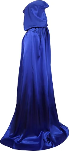 Vista 12 de VGLOOK Capa unisex con capucha para Halloween, Navidad, disfraces y fiesta Negro