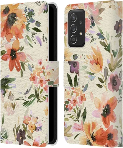 Vista 144 de Head Case Designs Officially Licensed Ninola Butterfly Nature Spring Floral Leather Wallet Case Compatible with Samsung Galaxy A07 4G