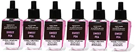 Bath and Body Works - Paquete de 6, recambio de fragancia de flores de guisante dulce (0.8 fl oz / 0.8 fl oz)