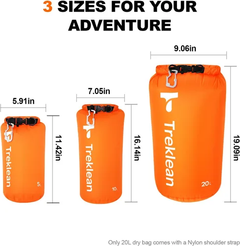 Vista 6 de Bolsa seca, impermeable flotante y ligera, bolsa seca enrollable que mantiene el equipo seco, para kayak, rafting, canotaje, natación, campamento